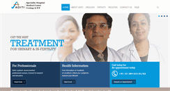 Desktop Screenshot of aditihospitals.com